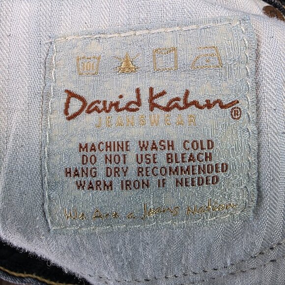 David Kahn Jeans Womens 29 Blue Bootcut Stretch Denim Made in USA Style 3782 - Picture 11 of 13